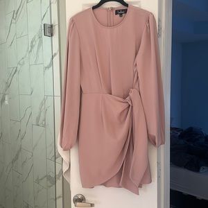 Lulus L front tie mini dress